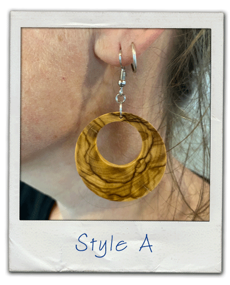 Olive Wood Earrings