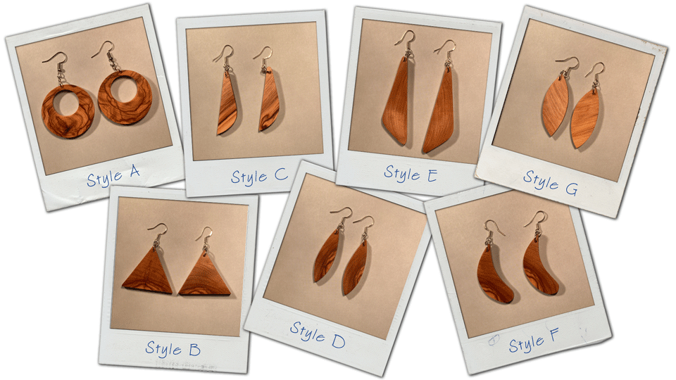 Olive Wood Earrings